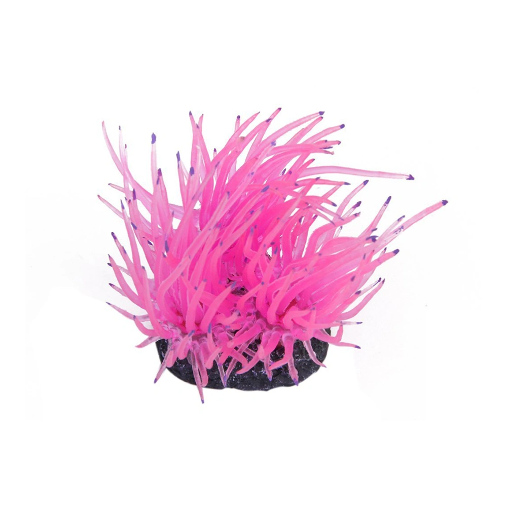 Artificial Coral for Fish Tank Aquarium Decoration (Pink)