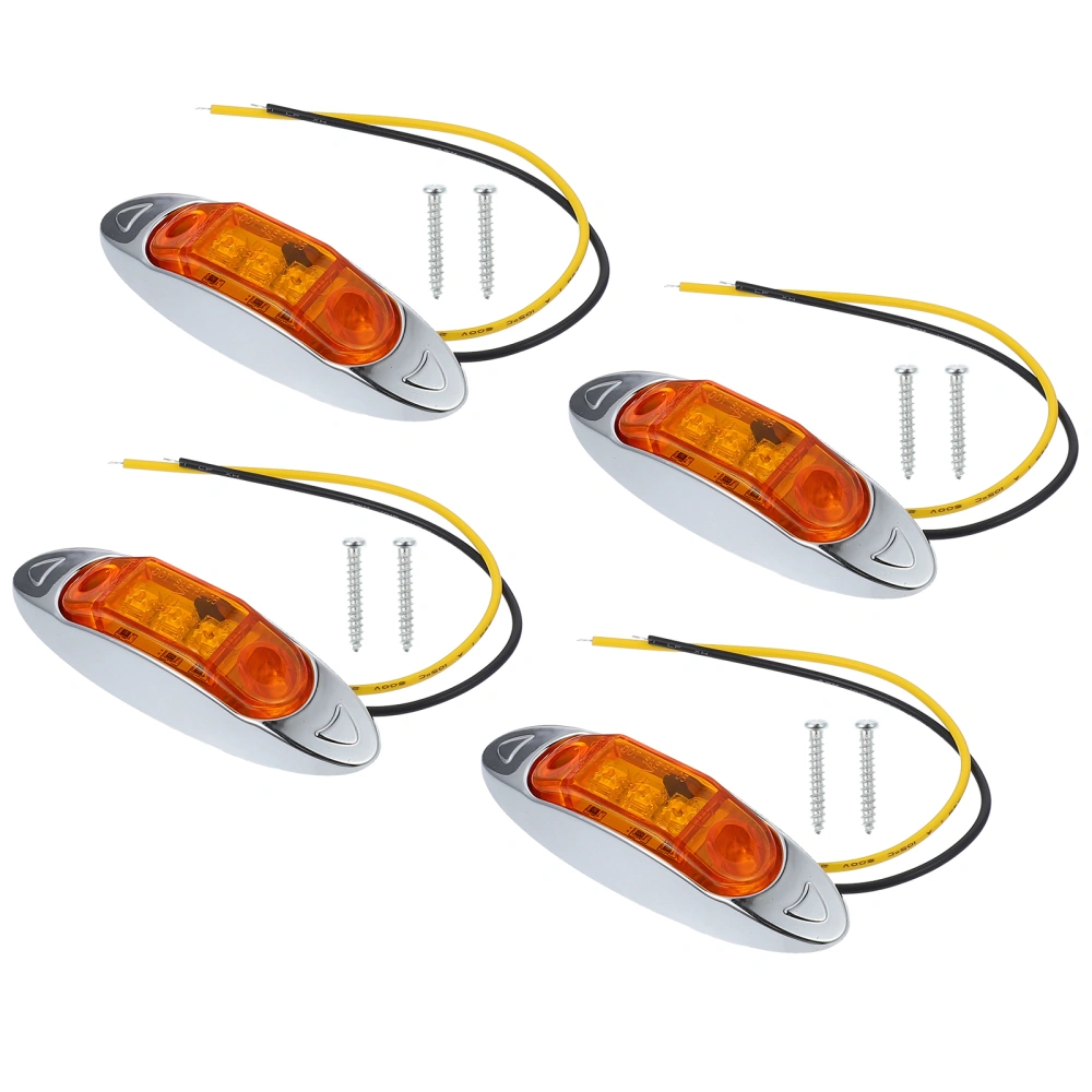 4pcs Truck Signal Lamp Practical Signal Light Truck Side Light