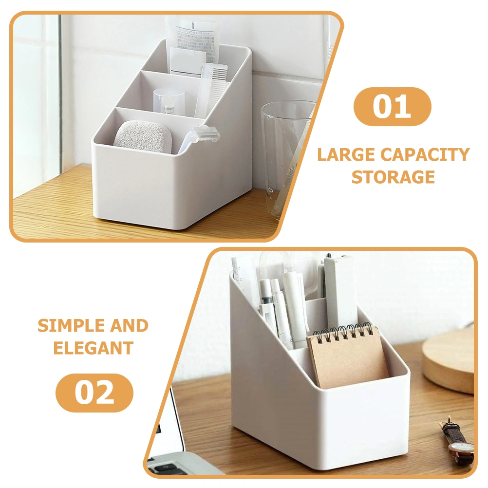 Remote Control Holder Desktop Storage Case Phone Holder Cosmetic Container