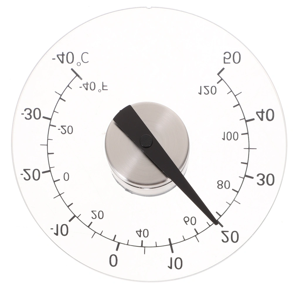 Stick On Window Thermometer Temperature Indoor/Outdoor Waterproof Dial Round 4.3 Inch Diameter