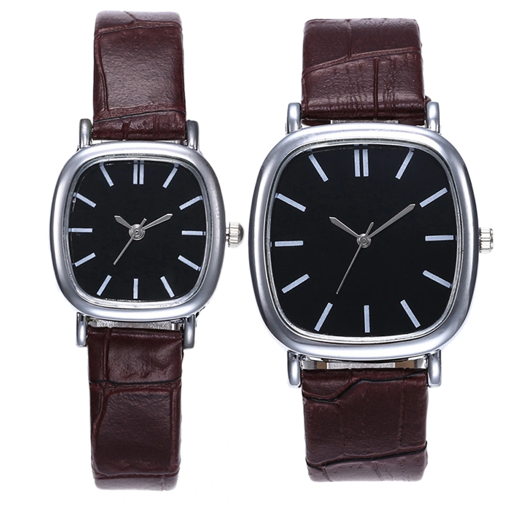 2pcs Fashionable Lovers Watches  Wrist Watches Men Women  Quartz Wristwatch