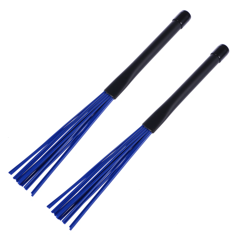 A Pair of Retractable Telescopic Handles Percussion Drum Brushes Sticks for Jazz /Rock