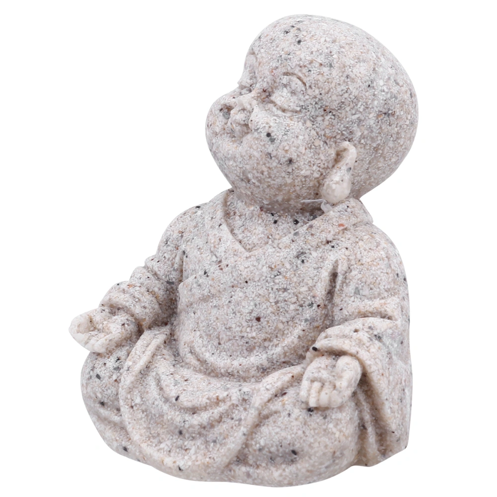 1Pc Maitreya Statue Resin Sandstone Buddha Figurine Crafts Fish Tank Ornaments