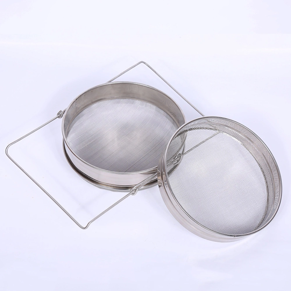 Stainless Steel Double Sieve Stainless Steel Honey Strainer Honey Filter Beekeeping Equipment Mesh Filter Bee Tools