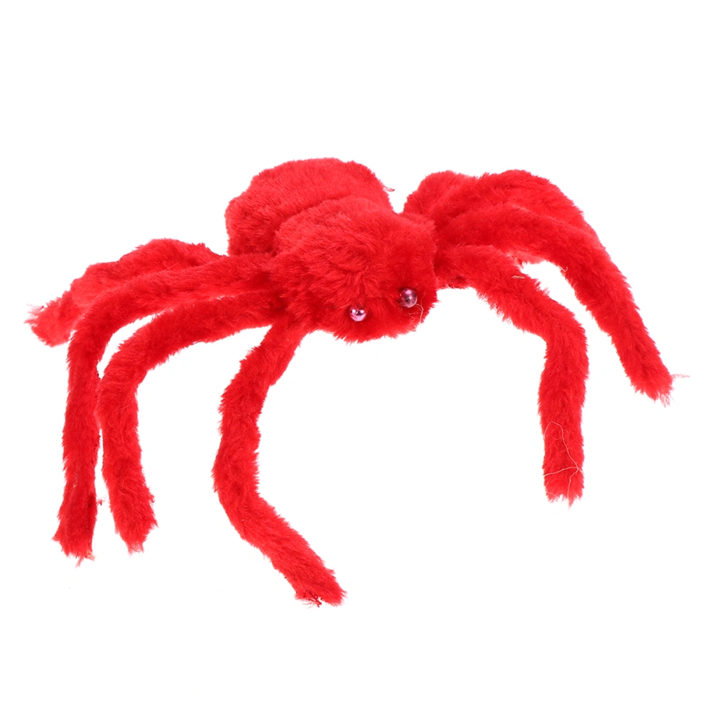 30cm Red Spider Toy Stuffed Animal Plush Toy for Halloween Decorations Props