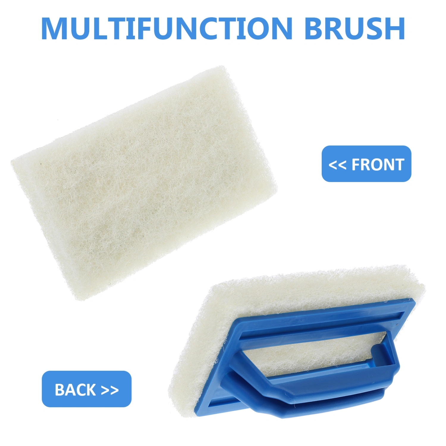 1PC Practical Nonwoven Cleaning Brush Plastic Handle Cleaning Tool for Swimming Pool Maintenance