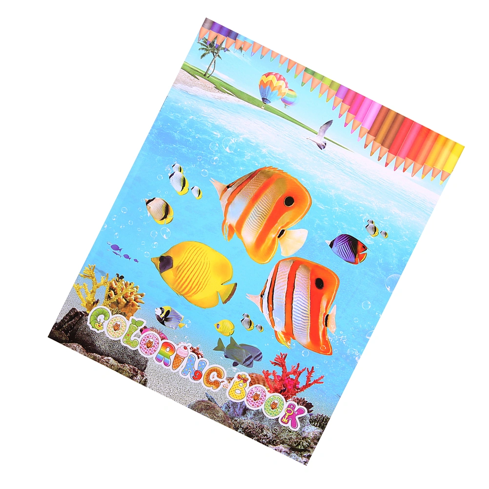 Tropical Fish Coloring Book Quick Learning Book for for Boys Girls Toddlers Preschoolers