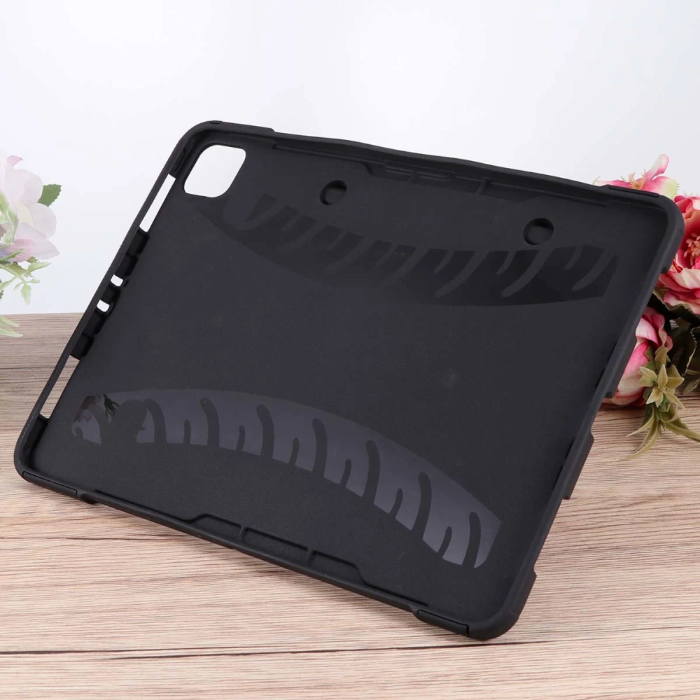 Plastic Tablet Shell Cover Protective Tablet Case with Holder Compatible with Pro 11 inch (Black)