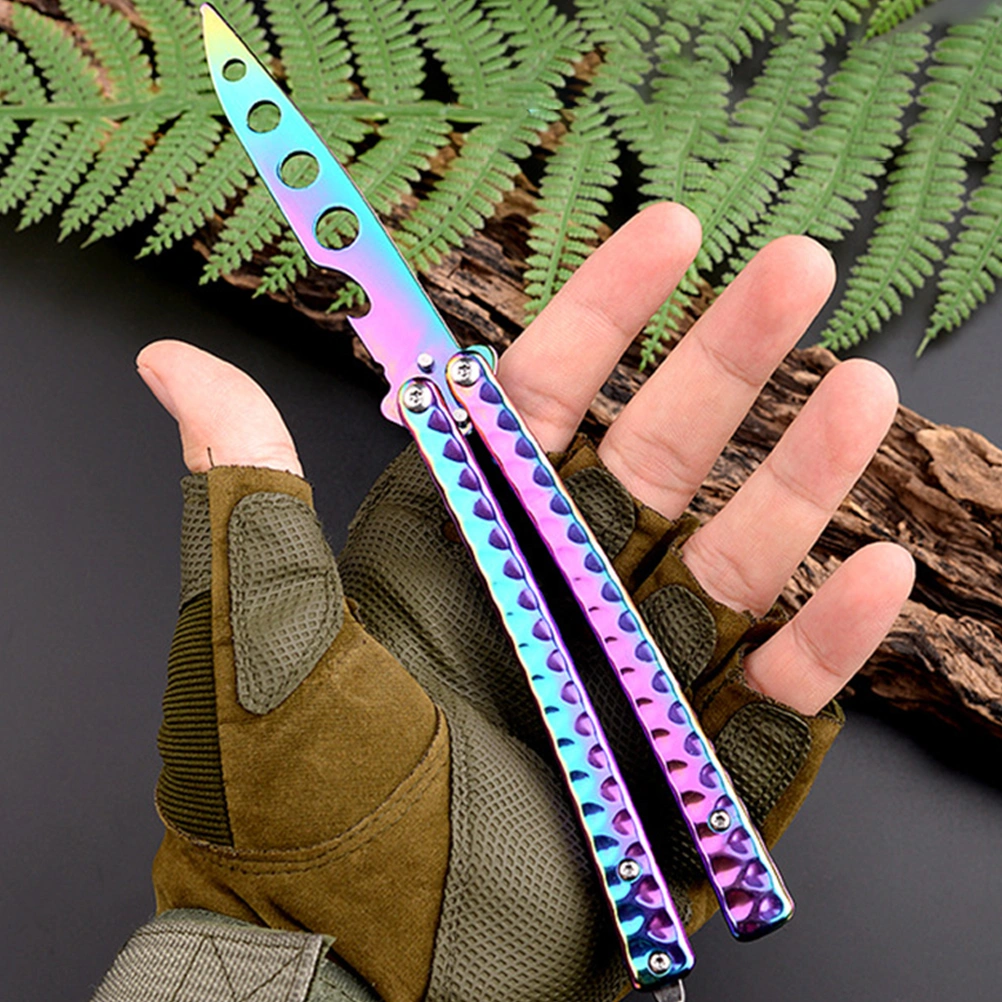 1pc Safe Portable Blunt Cutter Foldable Cutter Practice Prop