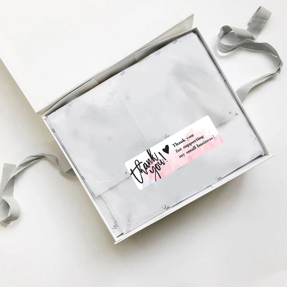 3 Rolls Thank You Sticker Bakery Sealing Sticker Self-adhesive Sticker for Decor (Random Style)