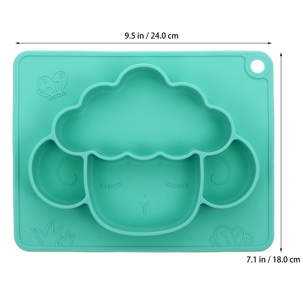 Silicone Baby Suction Plate Divided Plate Non-Slip Mat with Strong Adsorption