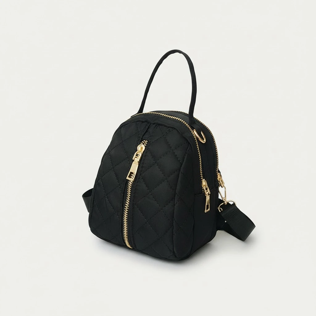 Stylish Double Zip Backpack Women Backpack Fashion Backpack Female Casual Bagpack