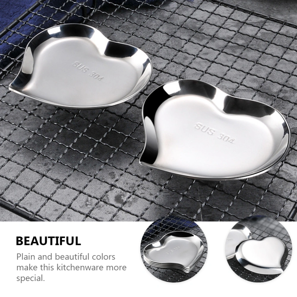 2PCS Stainless Steel Dipping Plate Multi-purpose Plate Delicate Dipping Plate