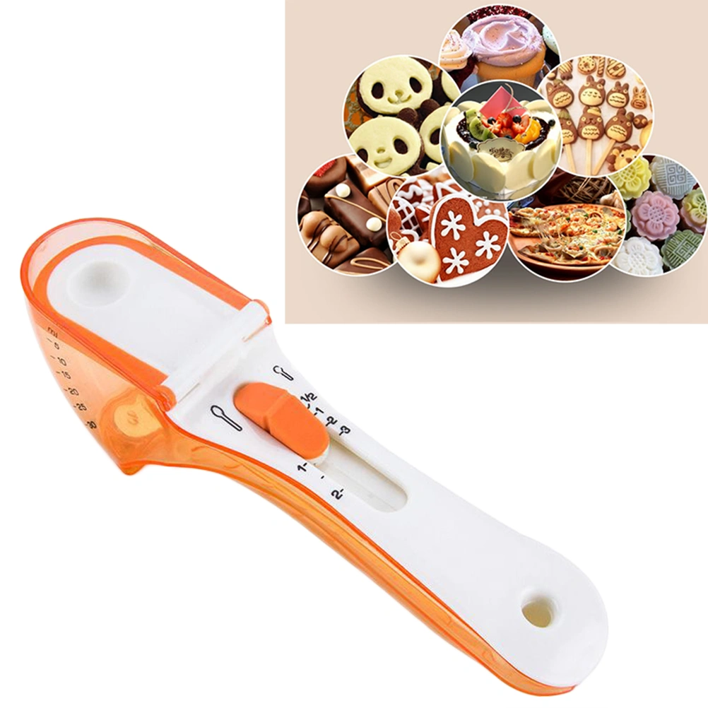 Multifunctional Adjustable Measuring Spoons with Magnetic Snaps Teaspoon Tablespoon Measurement Conversion for Baking Ingredients