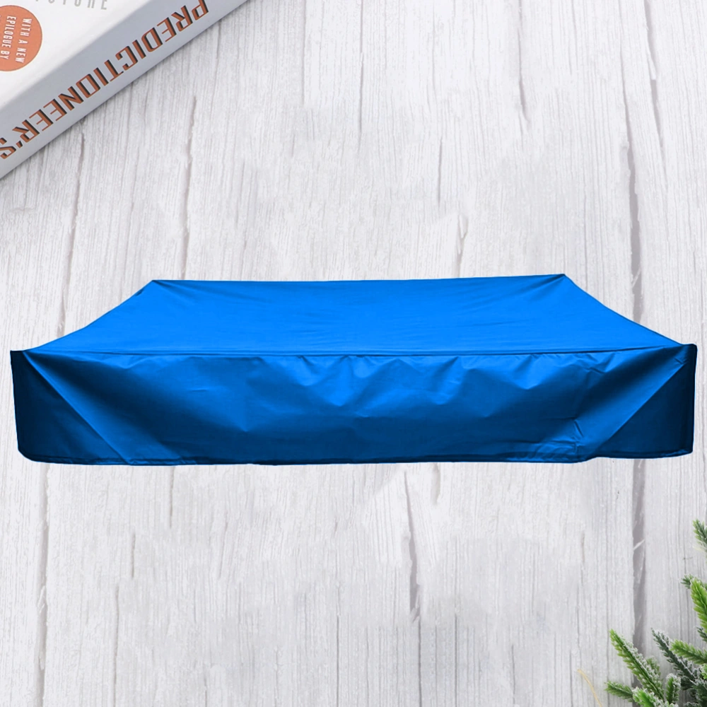 Garden Courtyard Square Children Bunker Cover Children's Small Bathtub Cover Sandbox Cover (Blue 200x200cm)