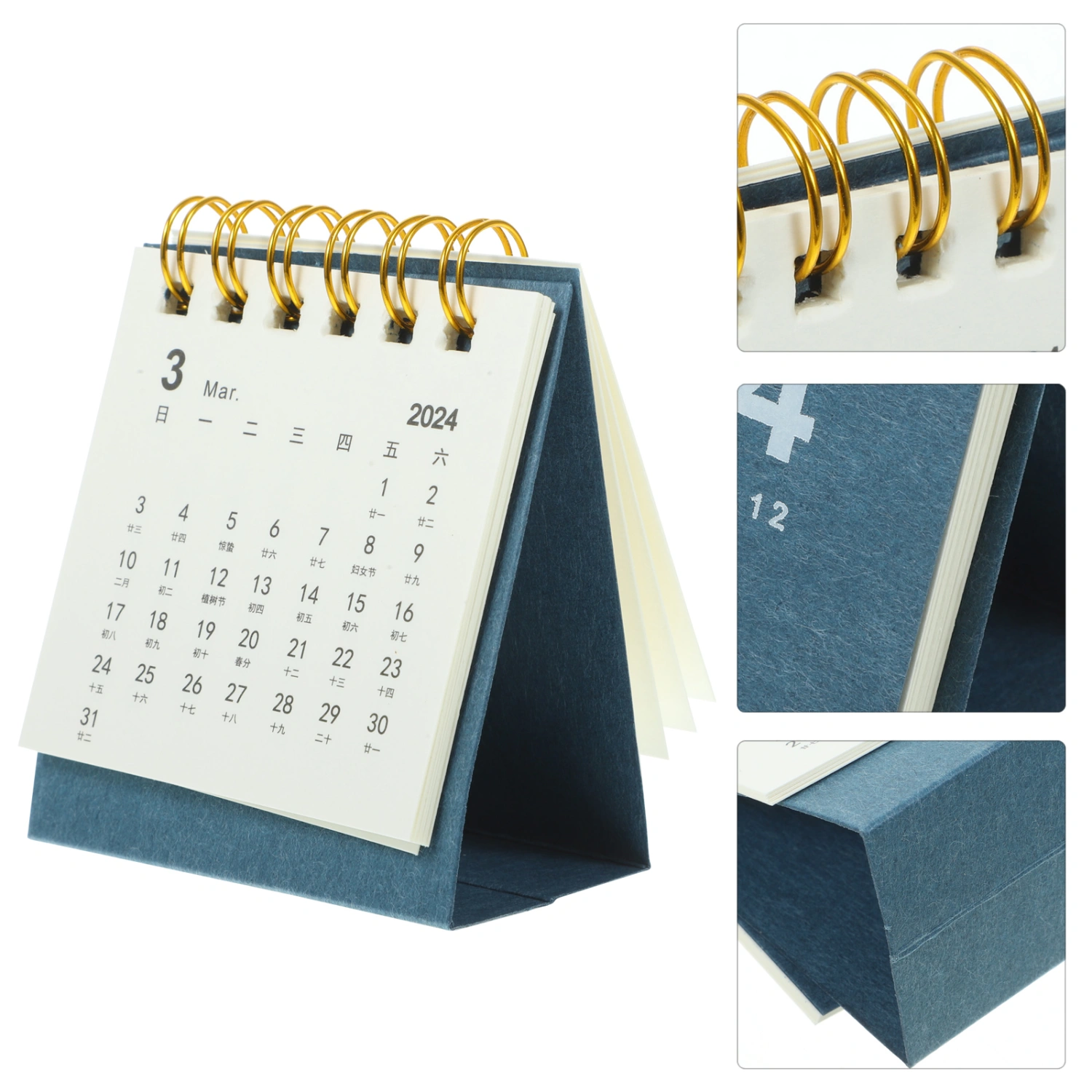 Household Calendar Daily Use Standing Calendar Decorative Monthly Calendar Home Supply