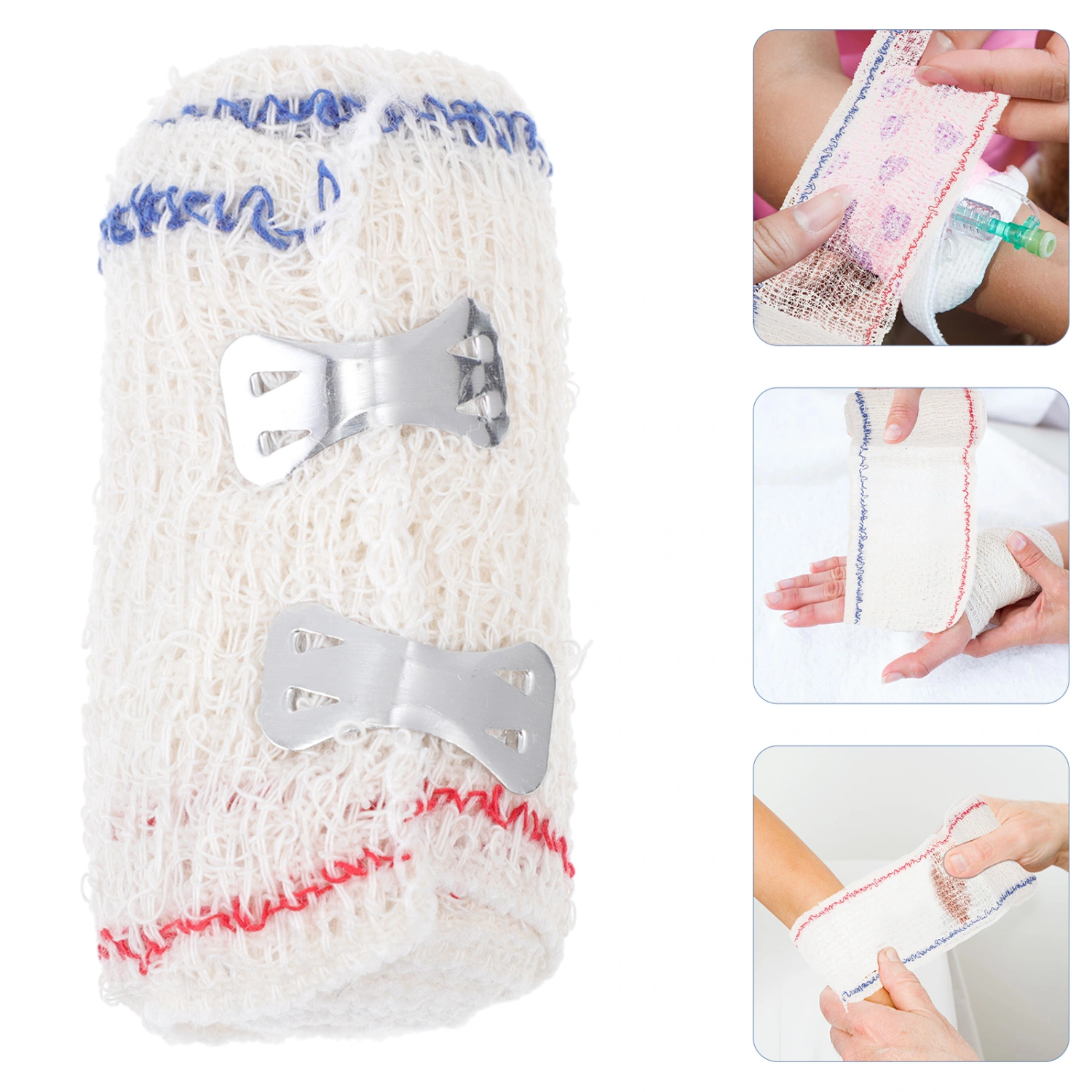 5Pcs Premium Protective Sports Tapes Medical Elastic Spandex Bandages (White)