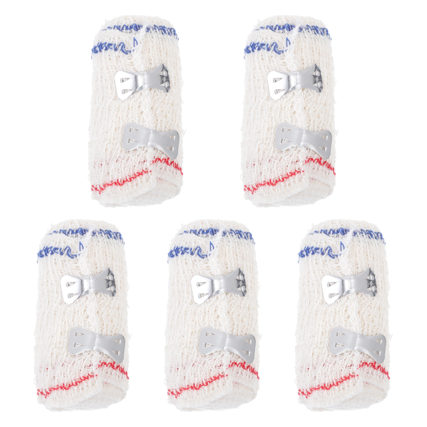 5Pcs Premium Protective Sports Tapes Medical Elastic Spandex Bandages (White)