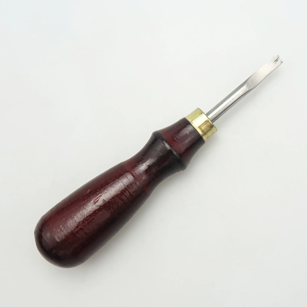 Wood Handle 1.0mm Leather Beveler Leather Cutter Shaving Skiving Trimmer