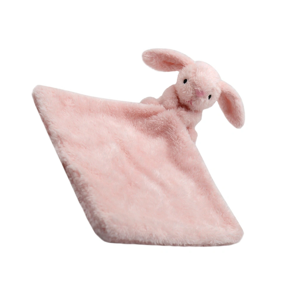 Pink Bunny Baby Soothing Plush Towel Security Blankets Infant Comforting Towel