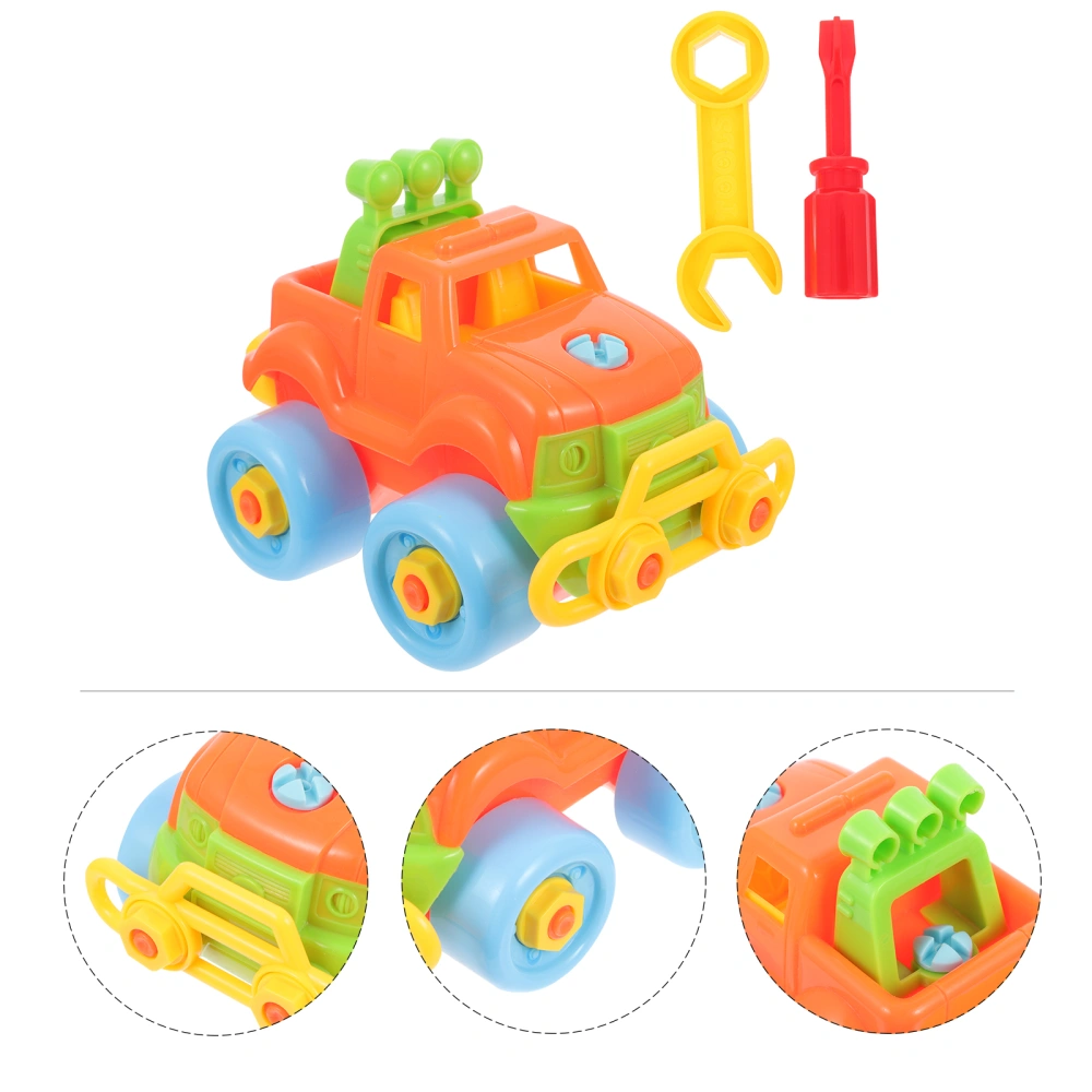 1 Set Take Apart Car Toy Colorful Early Education Toy Fun Vehicle Plaything