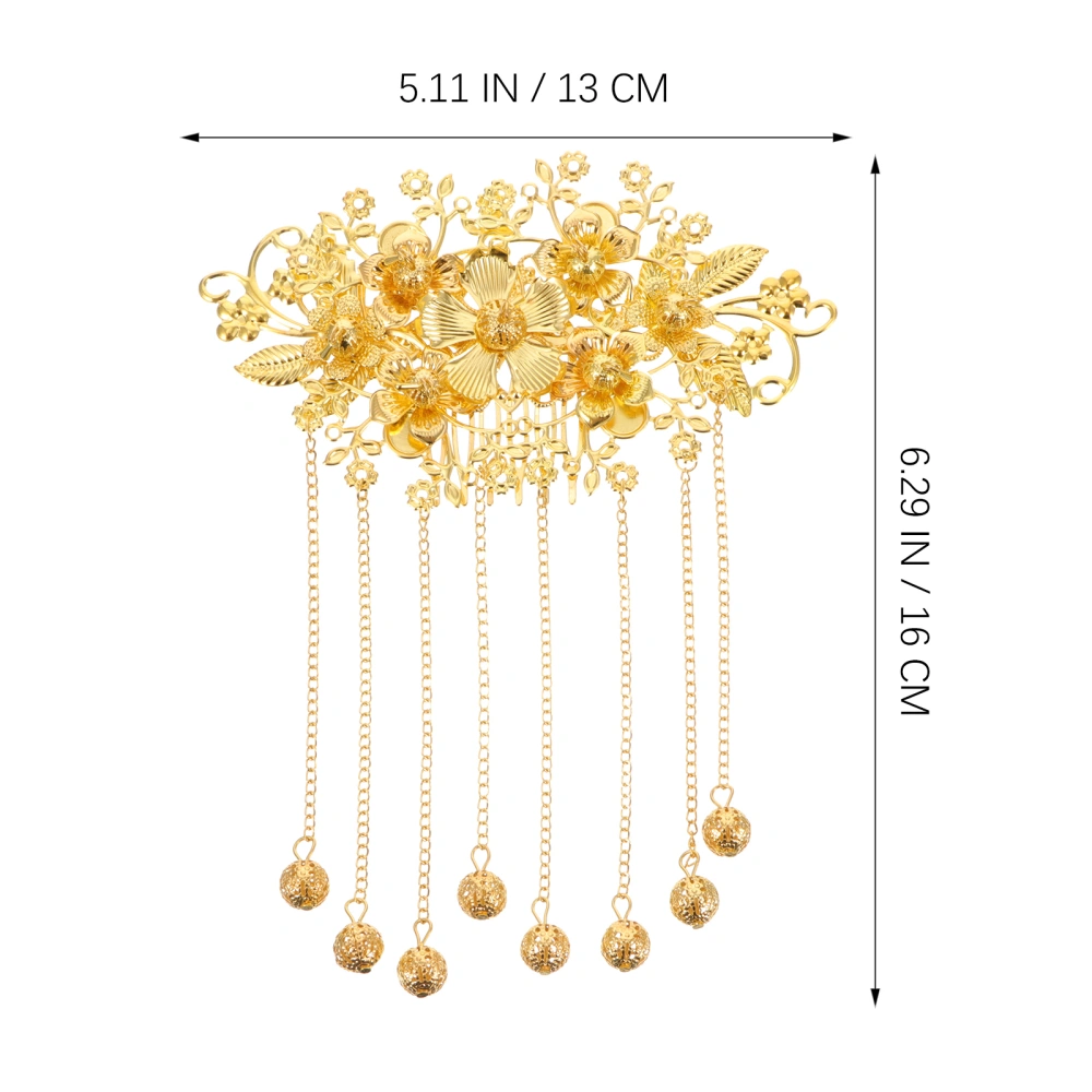 1pc Chinese Style Wedding Hairpin Retro Hair Comb Long Tassel Hair Accessories