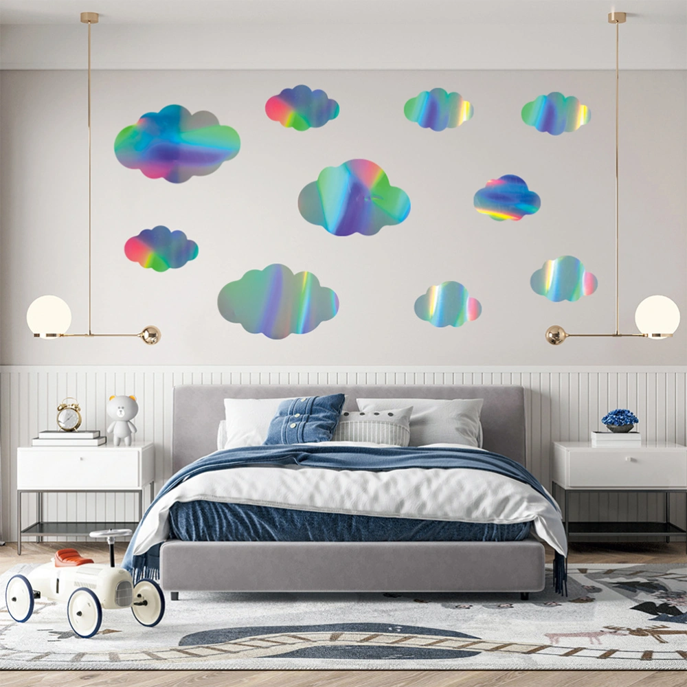 5pcs Delicate Cloud Wall Stickers Decorative Wall Decorative Decals Wall Decor