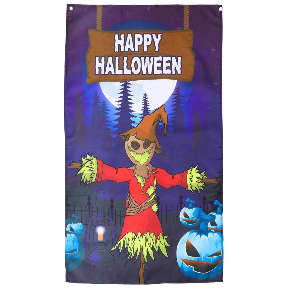 1pc Halloween Background Cloth Halloween Theme Party Poster Scene Layout Decor