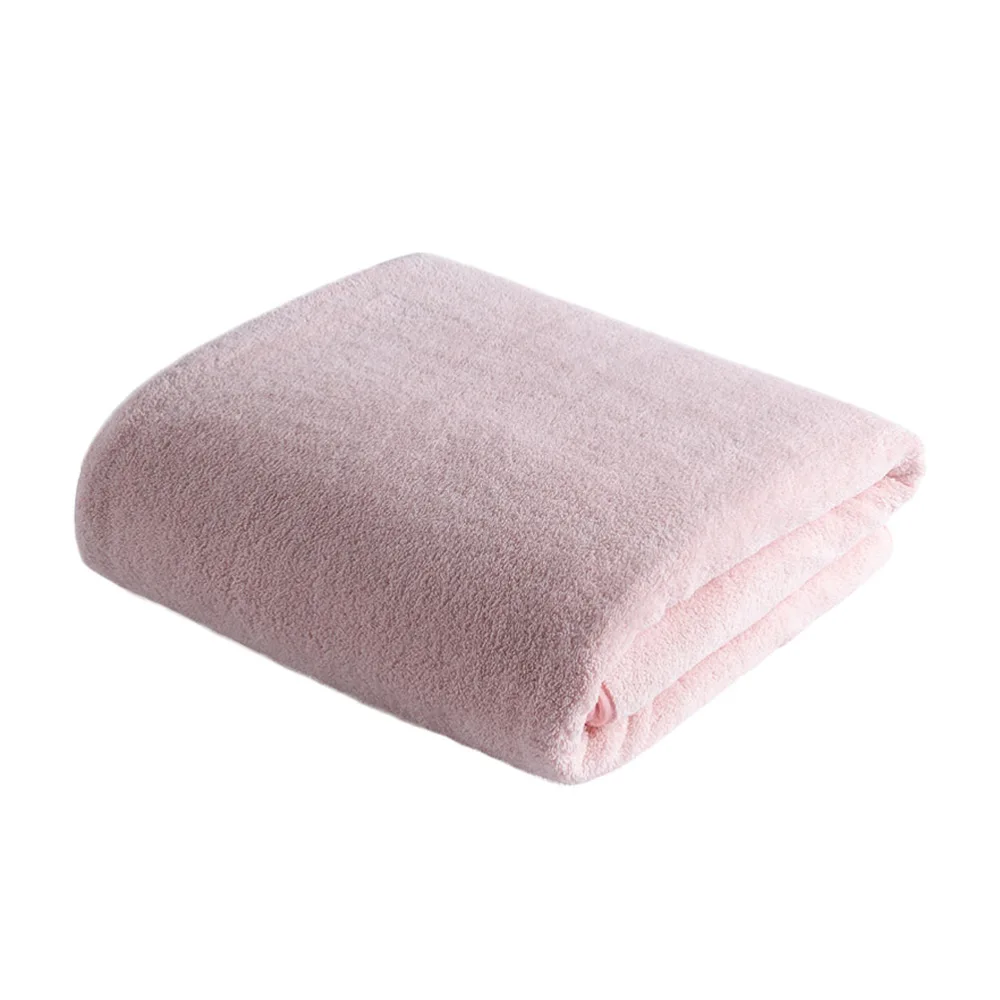 1pc Female Quick Dry Bath Towel Household Absorbent Bathrobe Coral Fleece Wrap