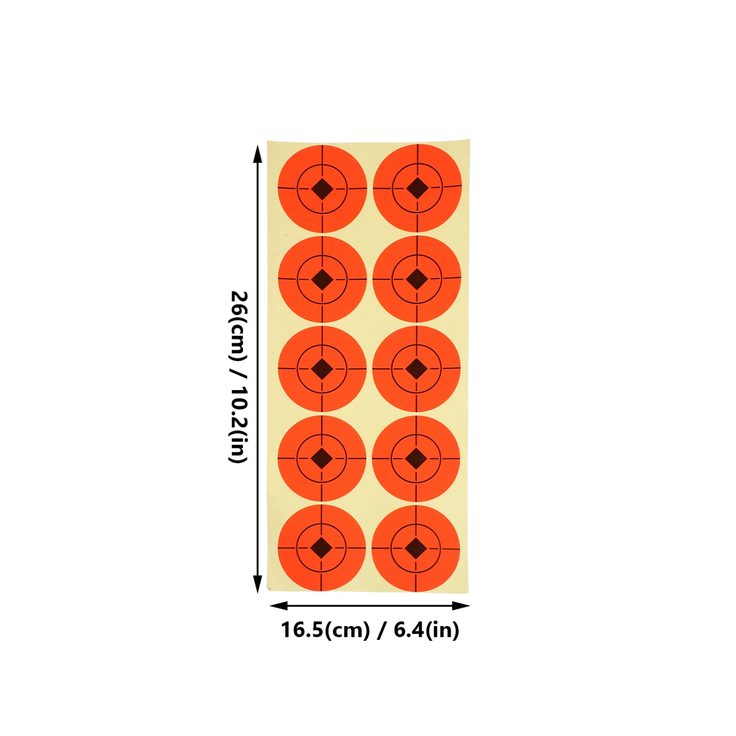 25 Sheets Shooting Target Paper Archery Training Aim Paper Portable Shooting Target Sticker