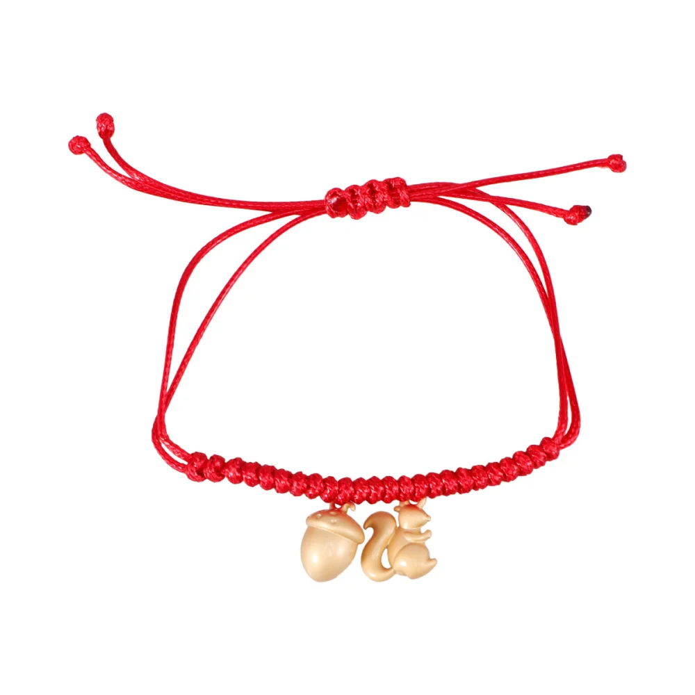 Knitting Red Rope Bracelet Simple Personality Lovers Beautiful Bracelet for Woman Man (Number 2 Pattern)