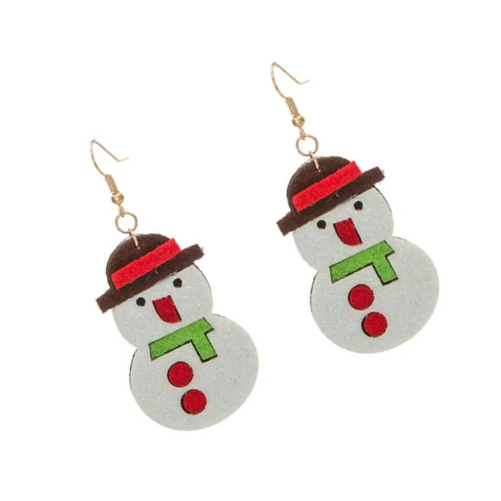 1 Pair Christmas Earrings Fashionable Women Earrings Santa Head Earrings Contracted Personality Ear Stud