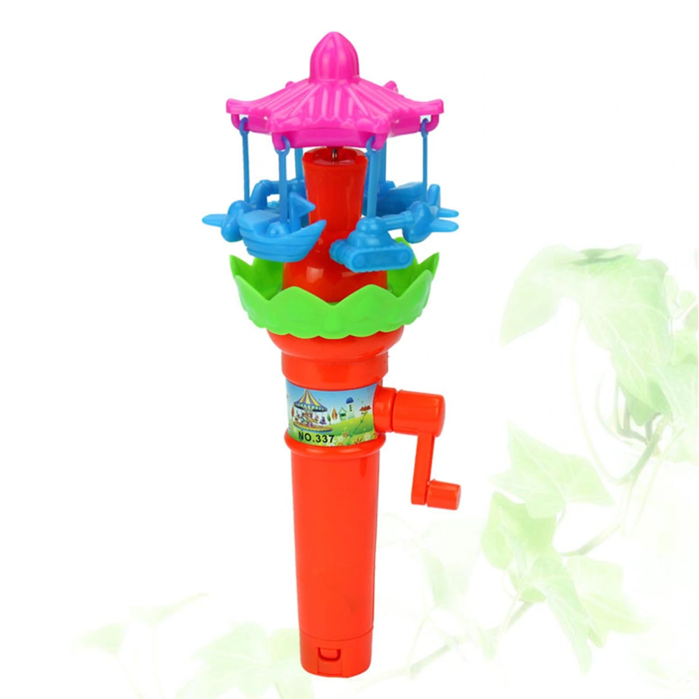 1pc Funny Handle Rotary Toys Lighting Rotating Paradise Children's Educational Development Toys (Mix Styles and Colors)