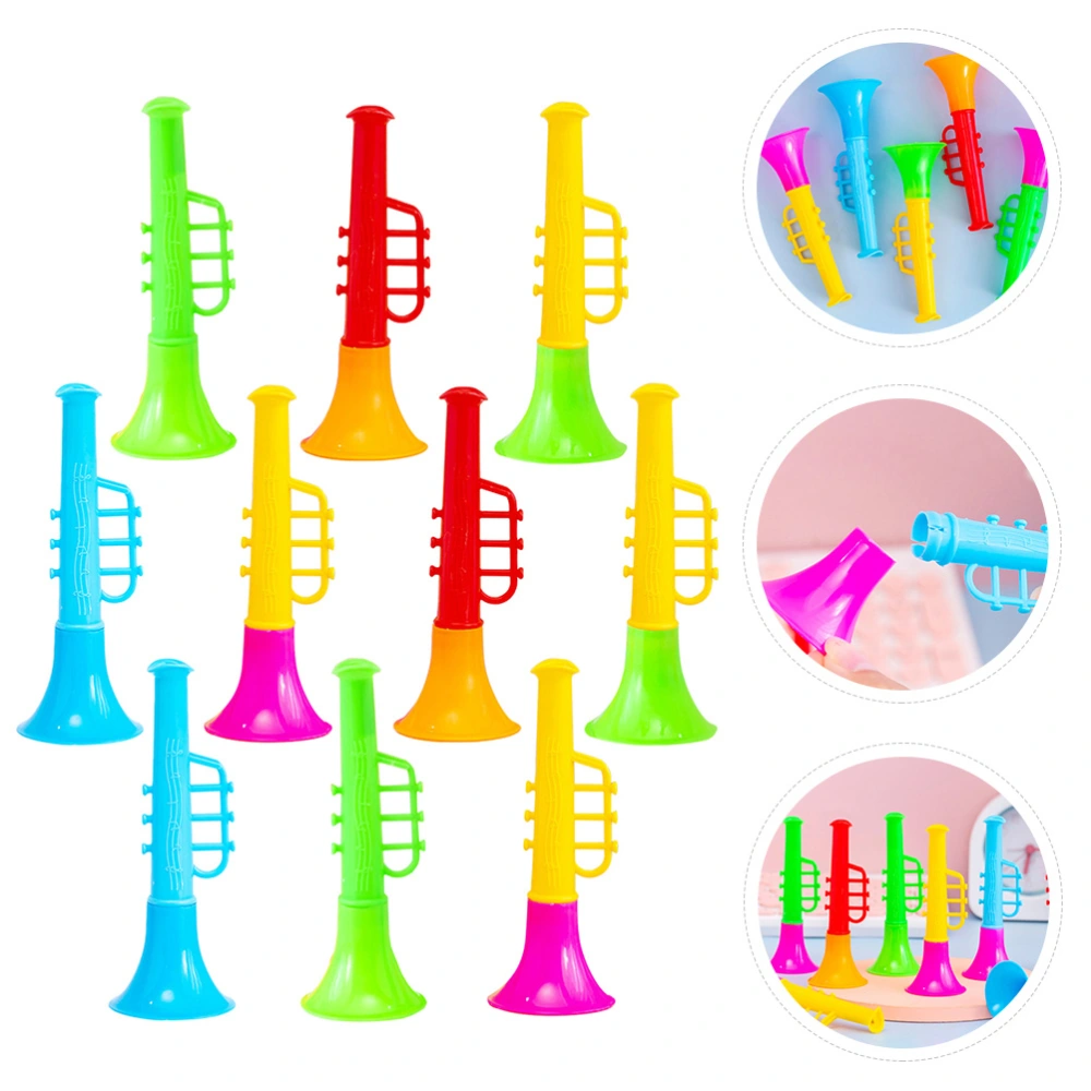 25pcs Simulation Trumpet Toys Funny Horn Blowing Toys Early Educational Toys