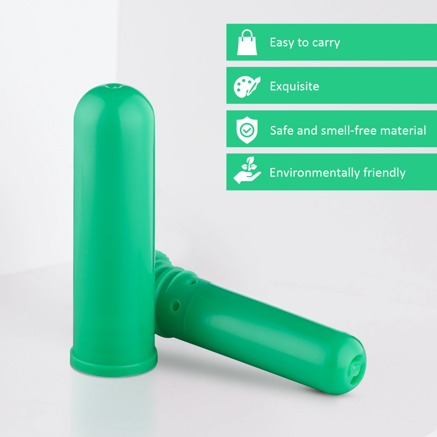 1 Set Nasal Inhaling Tubes Essential Oil Nasal Tubes Aromatherapy Nasal Tubes Plastic Nasal Tubes with Cotton Wicks
