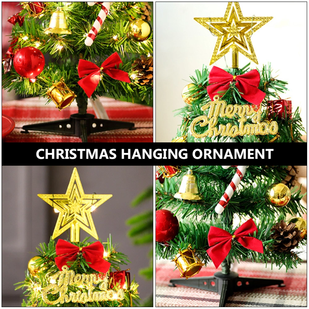 1 Set Christmas Desktop Mini Christmas Tree Adornment Scene Layout Decorations