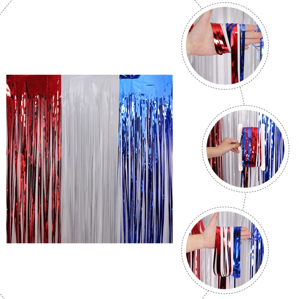 3pcs Exquisite Decorative Independence Day Party Adorns Background Hanging Decors