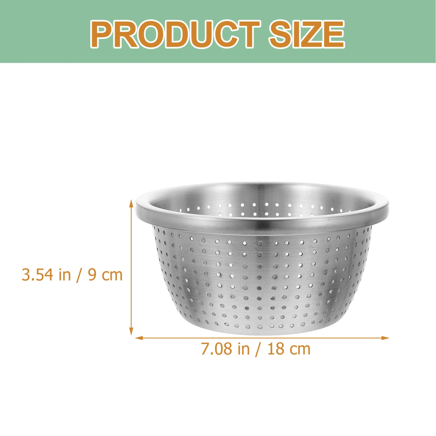 Household Rice Washing Bowl Stainless Steel Fruits Strainer Thickened Vegetable Draining Basket