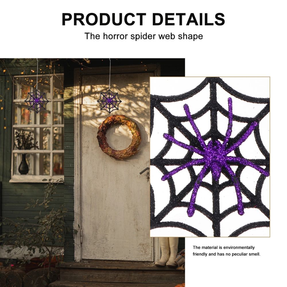 12 Pcs Halloween Spider Webs Decorative Cobwebs Fake Spiders Unique Ornaments