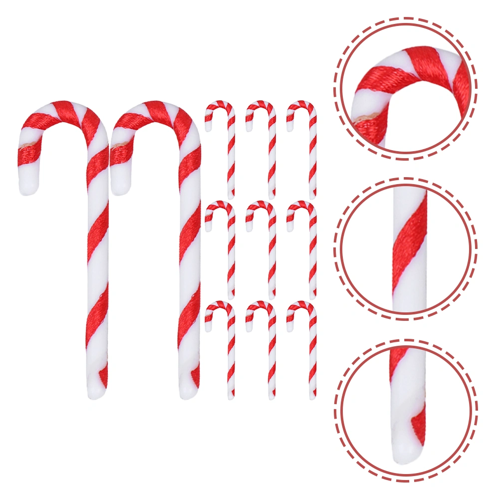60pcs Xmas Candy Cane Decor Christmas Decorations Xmas Hanging Walking Stick Ornaments