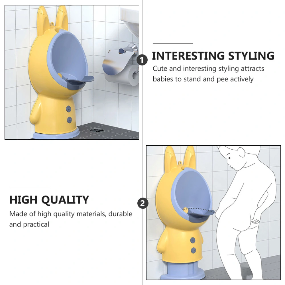 1 Set Boy Training Urinal Rabbit Shape Potty Baby Boy Toilet Boy Urinal Trainer