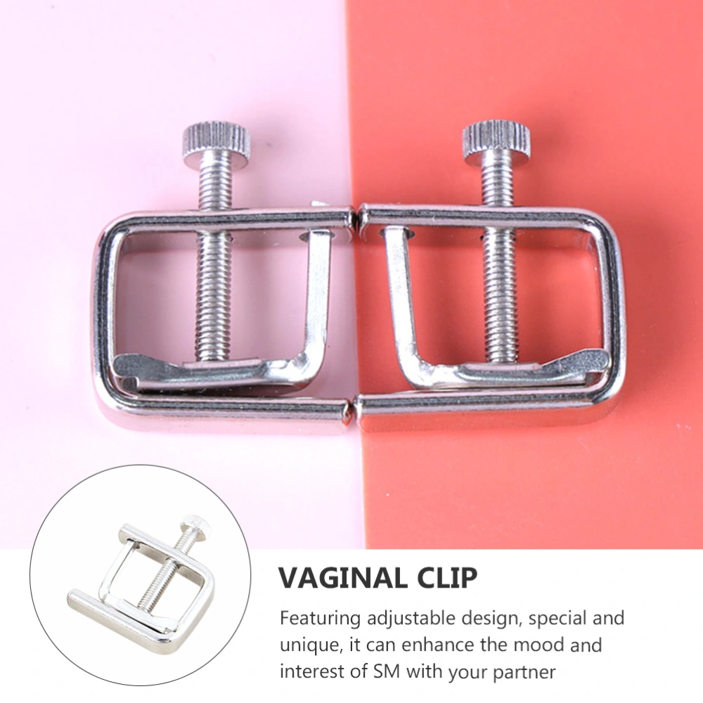 2 Pairs Sex Flirting SM Clip Vaginal Clamp Metal Accessory