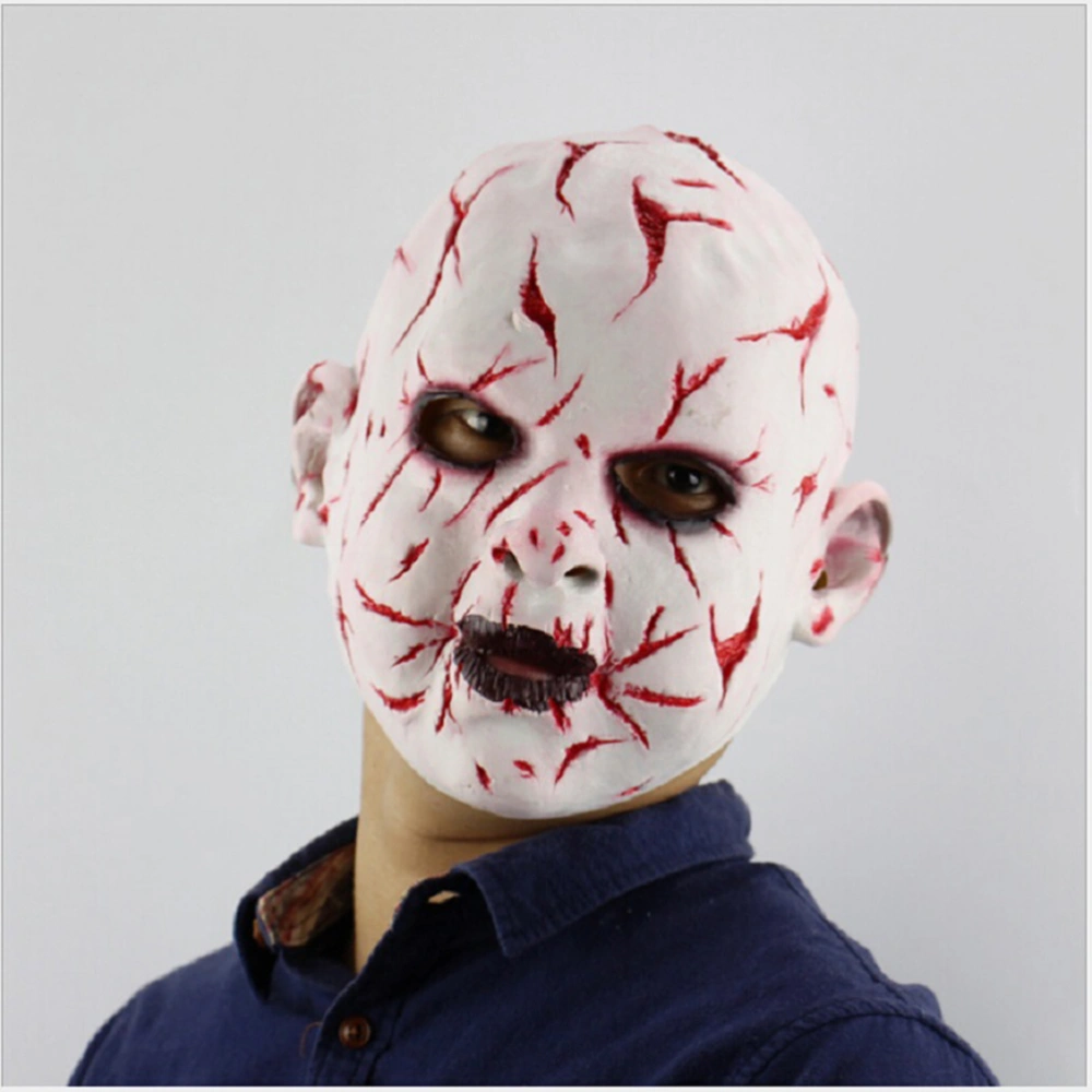 Halloween Cosplay Mask Horrific Mask Creepy Terrifying Toothy Bloody Ghost Mask