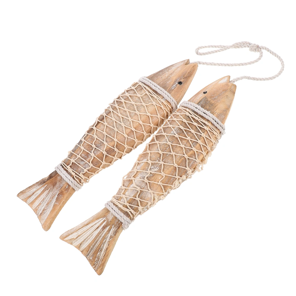 1 Pair Simple Fish Shape Pendants Pretty Wall Pendants Practical Hanging Decors