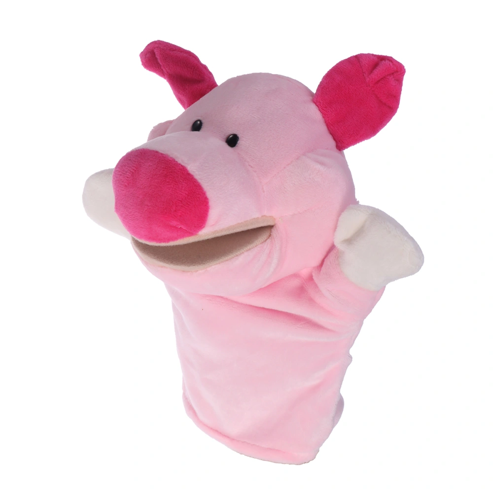 Adorable Plush Hand Puppet Pig Zoo Friends Animals Educational Puppets Dolls Cartoon Pig