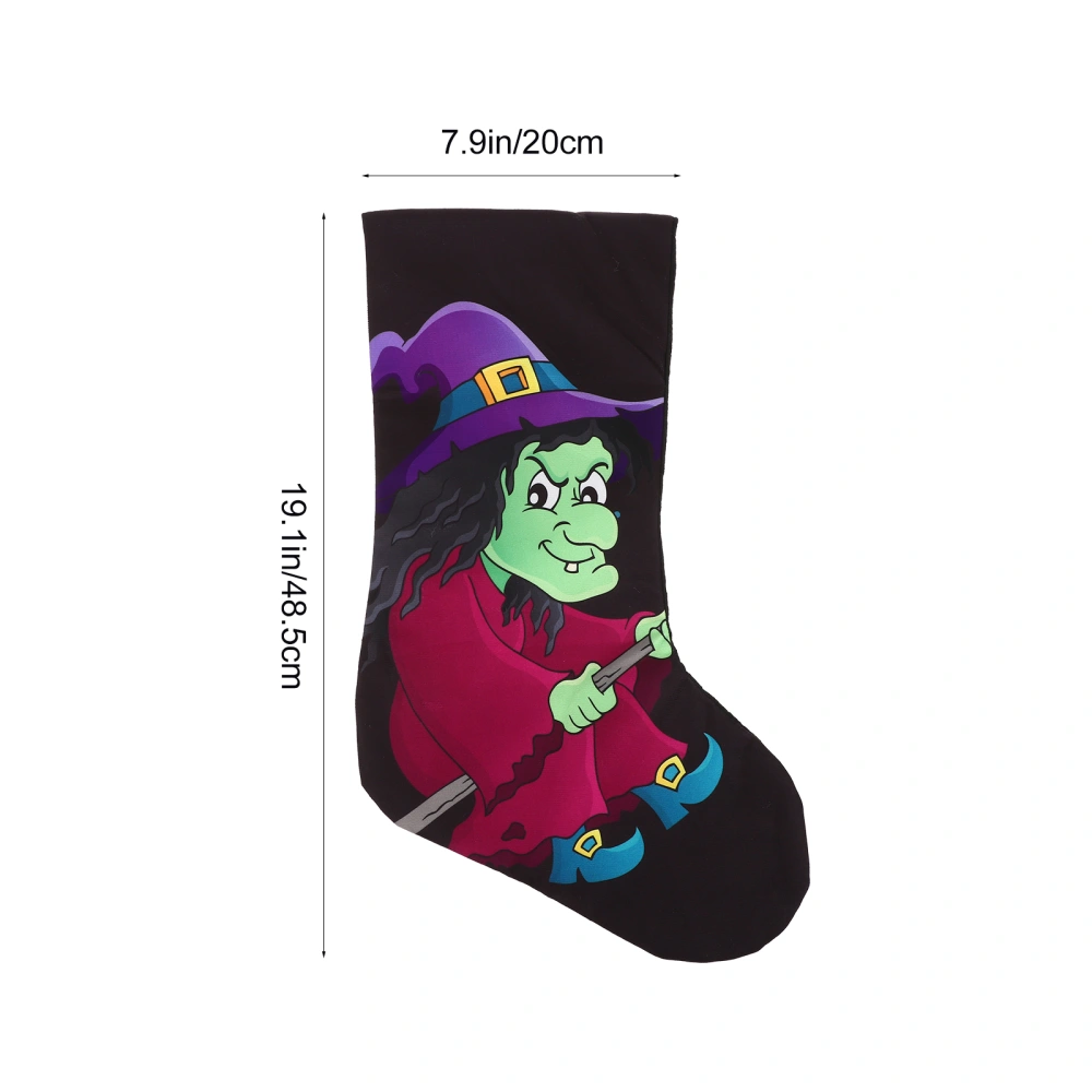 Halloween Gift Holder Sock Shaped Gift Bag Halloween Sock Design Pendant