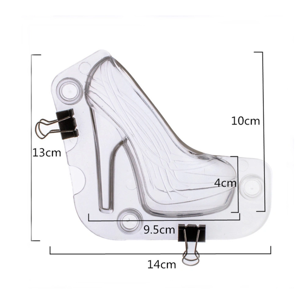 3D High-Heeled Shoes Mold Premium Chocolate Mold Reusable Chocolate Mold