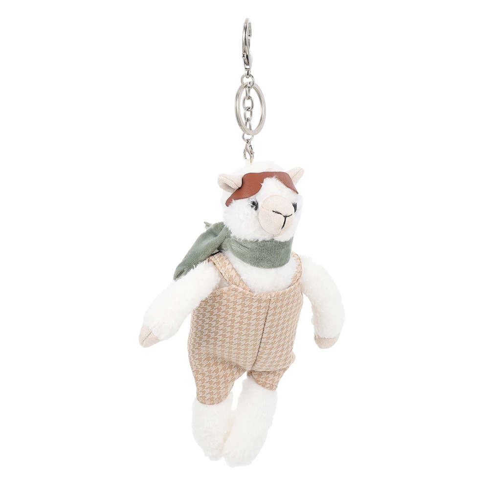 1Pc Cartoon Stuffed Animals Key Chain Pendants Plush Alpaca Bag Hanging Pendants