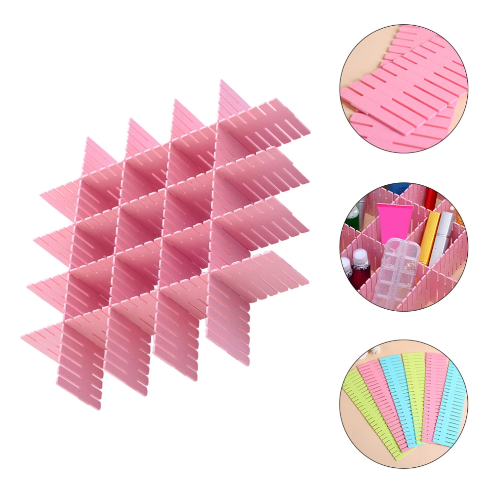 8pcs Household Plastic Drawer Dividers DIY Drawer Dividers Organizer Separators