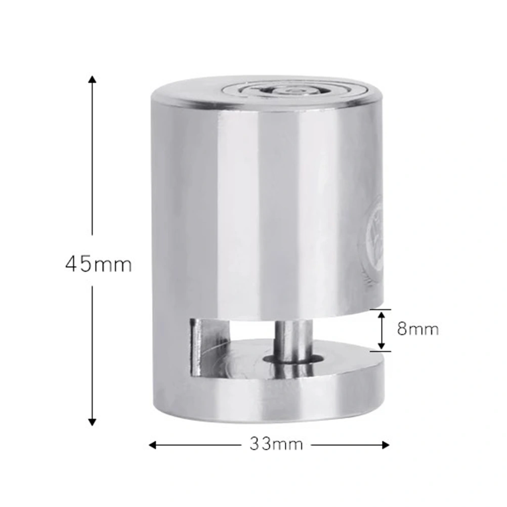 Motorcycle Disc Brake Lock Anti-theft Wheel Disc Brake Lock Security Disc Lock 5.5mm Locking Pin for Motorbike Scooter Bike (Silver)